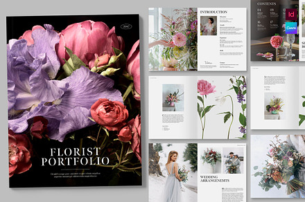 Florist Portfolio Template, a Brochure Template by BrandPacks