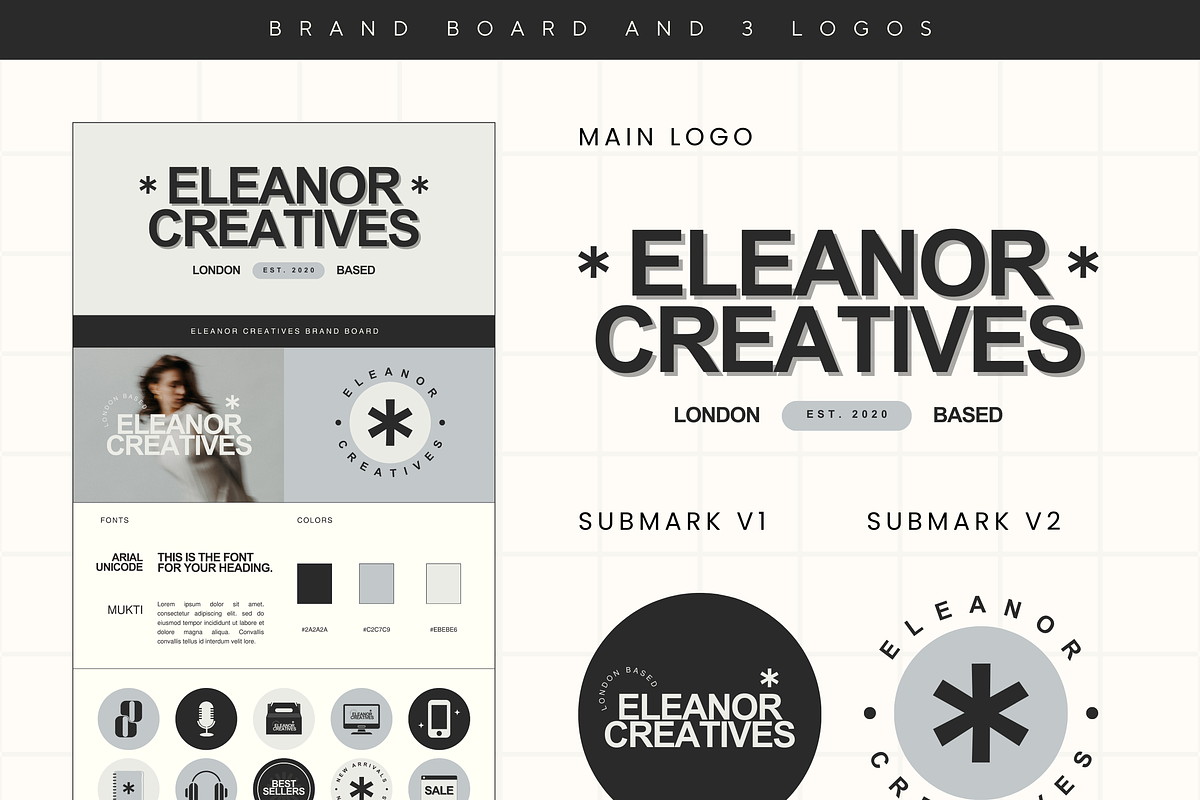 Canva Modern Branding Kit Template, a Branding & Logo Template by Branding Babe Co. (Photo 3 of 9)