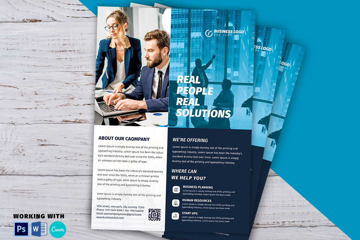 Modern Business Flyer Indesign Word, a Flyer Template by Madhabi Studio (Photo 4 of 4)