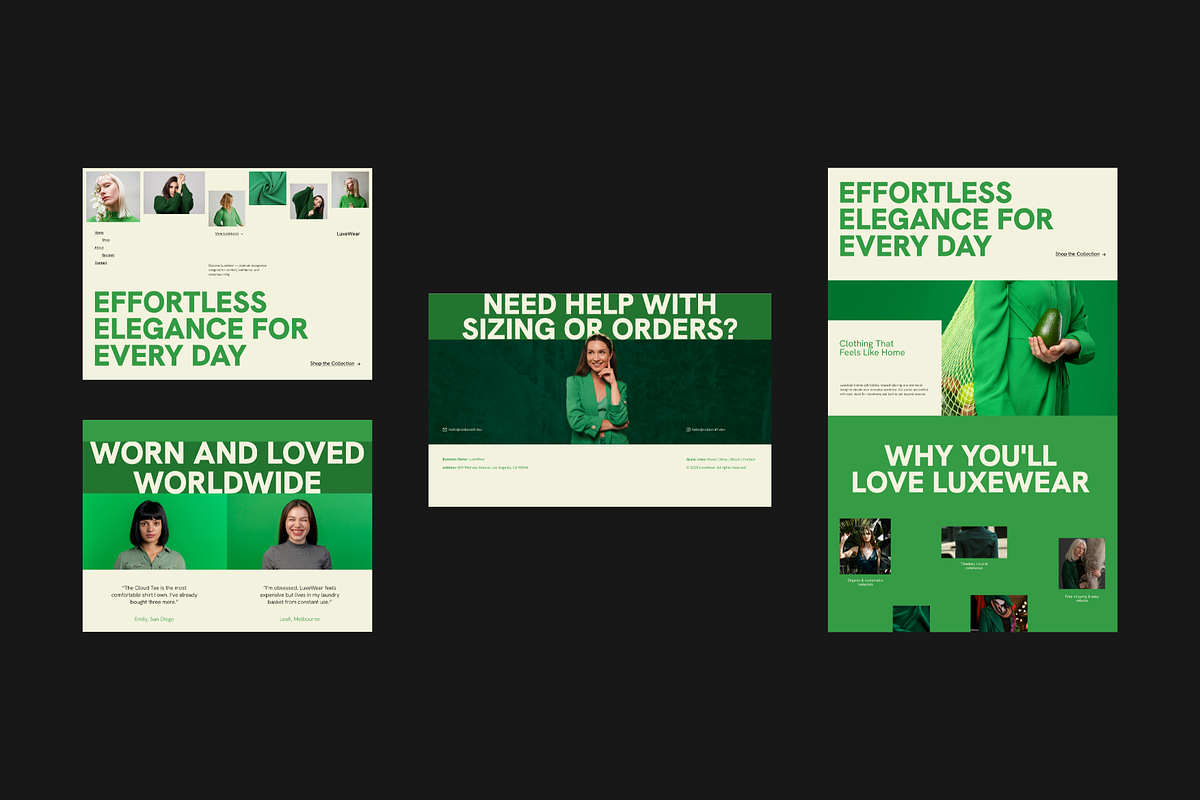 Figma Fashion Landing Page, a Landing Page Template by Musara (Photo 4 of 5)