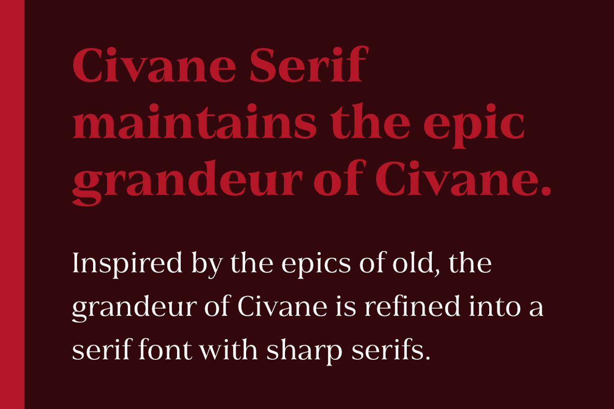 Civane Serif, a Font by insigne (Photo 5 of 5)