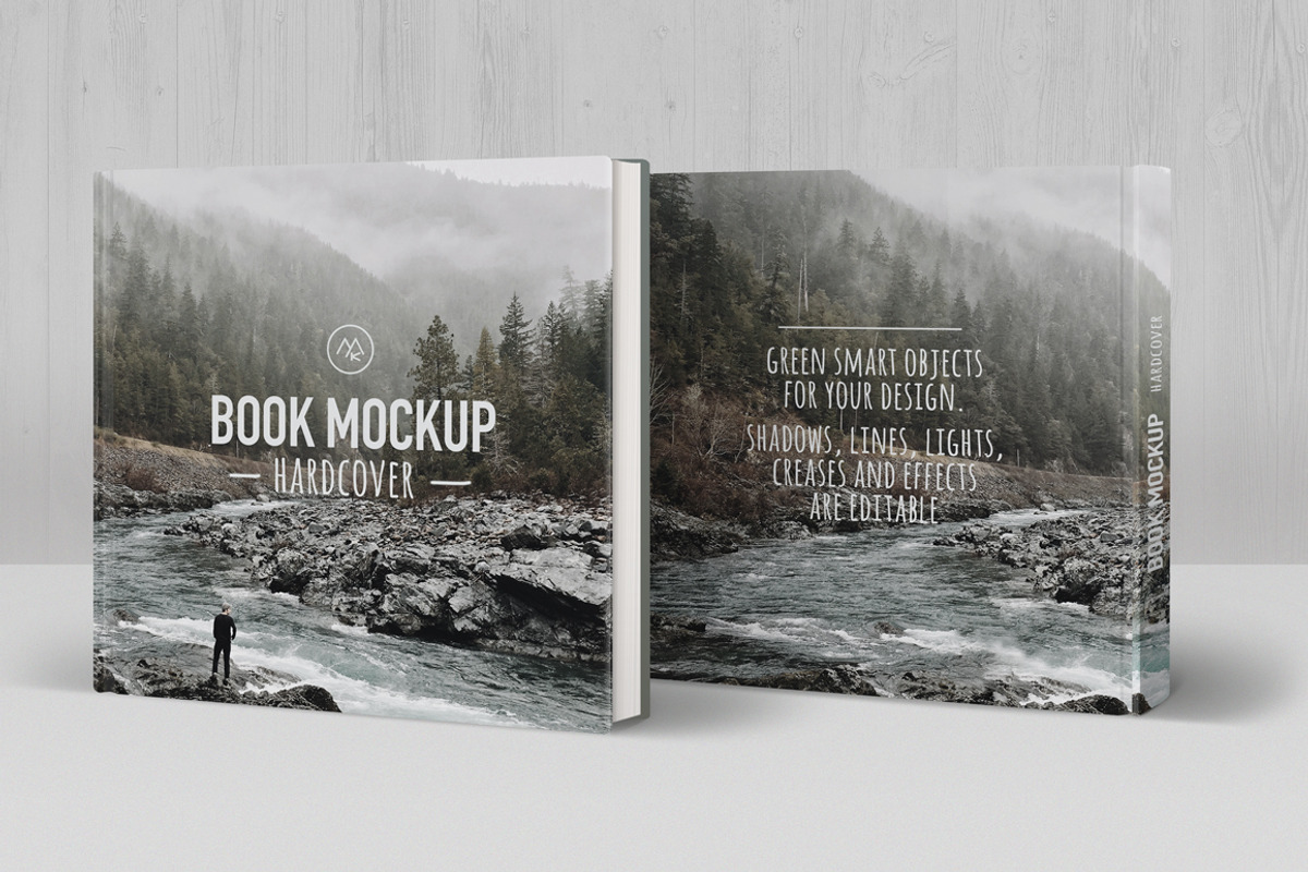 Book Mockup Hardcover (Square), a Print Template by ArtefShop (Photo 1 of 4)