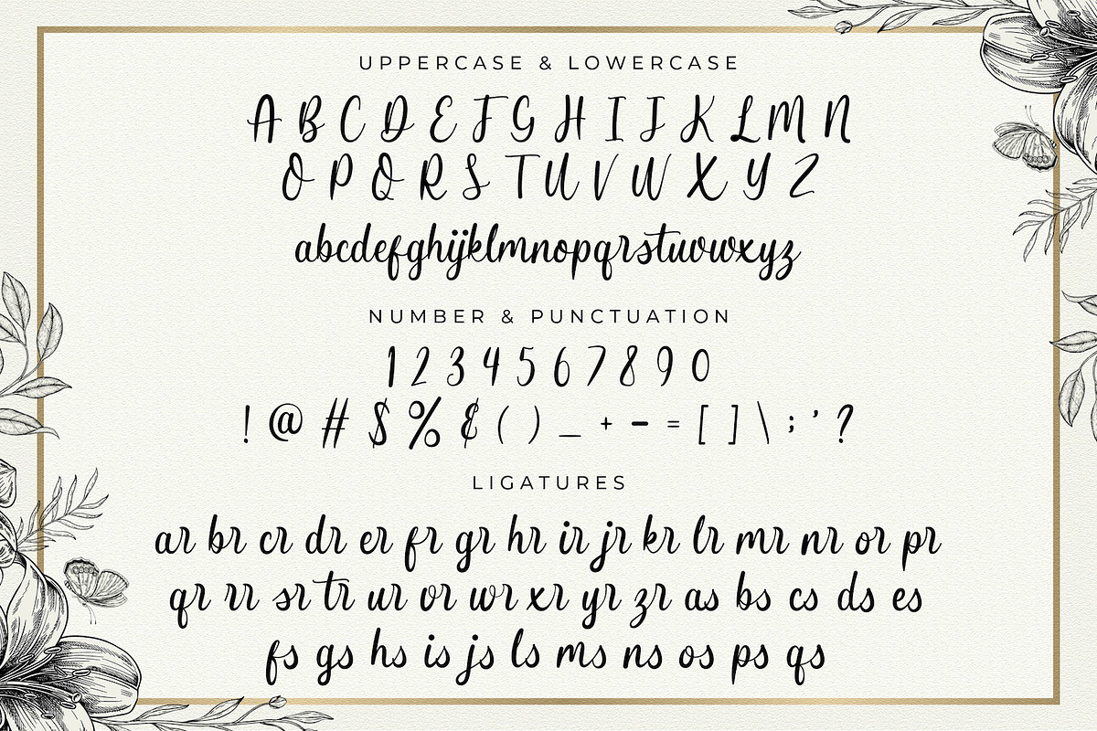 Butterfly Winter - Handwritten Font, a Script Font by StringLabs (Photo 8 of 10)
