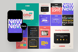 Versa Bold Social Pack – Canva
