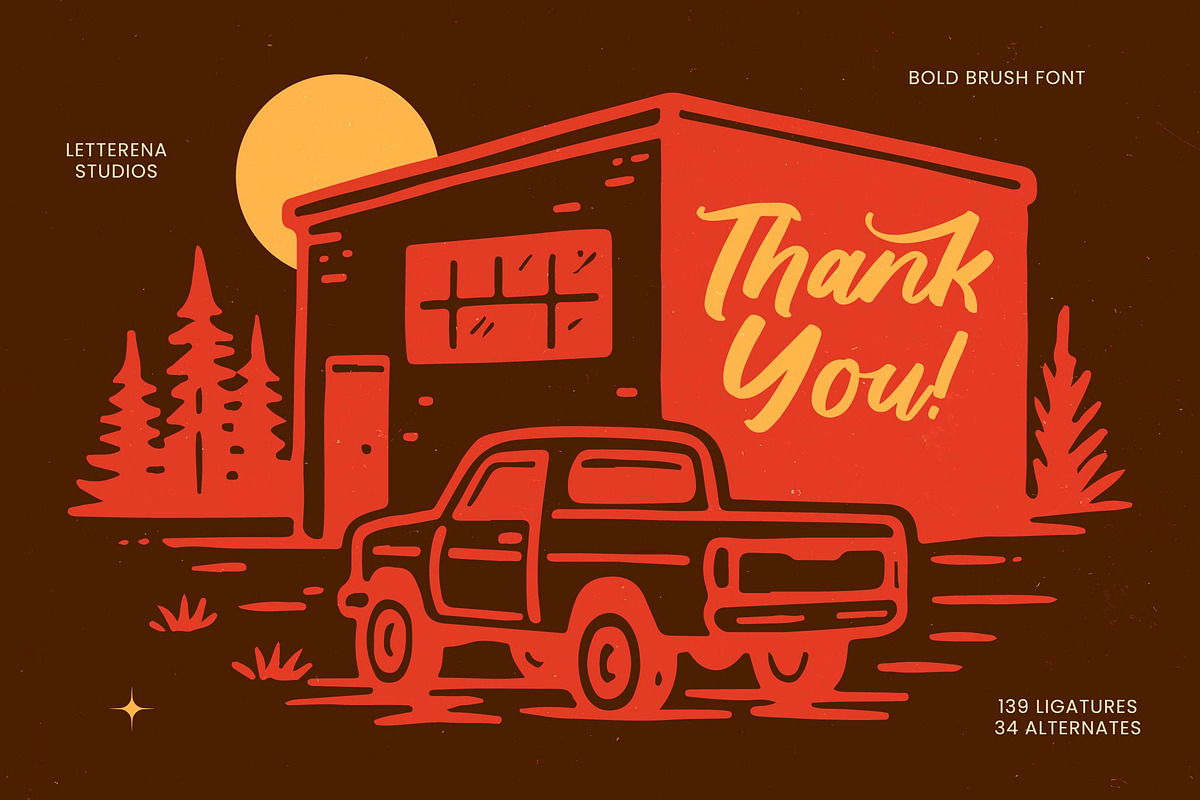 Saddle Nomad Bold Brush, a Script Font by Letterena Studios Script (Photo 25 of 25)