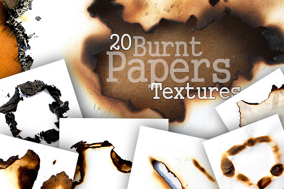 20 Burnt Paper Textures preview 5