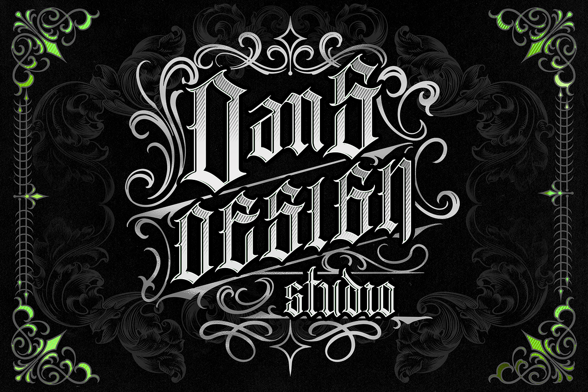 SERVETUS BLACKLETTER presale, a Blackletter Font by dansdesign (Photo 3 of 8)