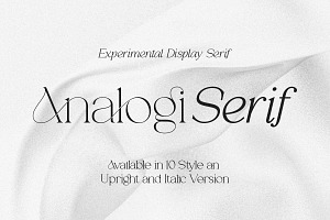 Analogi serif, a Serif Font by Soft Creative