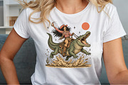 Cowgirl Crocodile Rider PNG, an Object Illustration by Sublimation Artist (Thumbnail 5 of 9)
