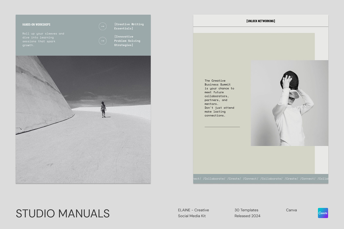 ELAINE – Creative Social Media Kit, a Social Media Template by Studio Manuals (Photo 5 of 8)