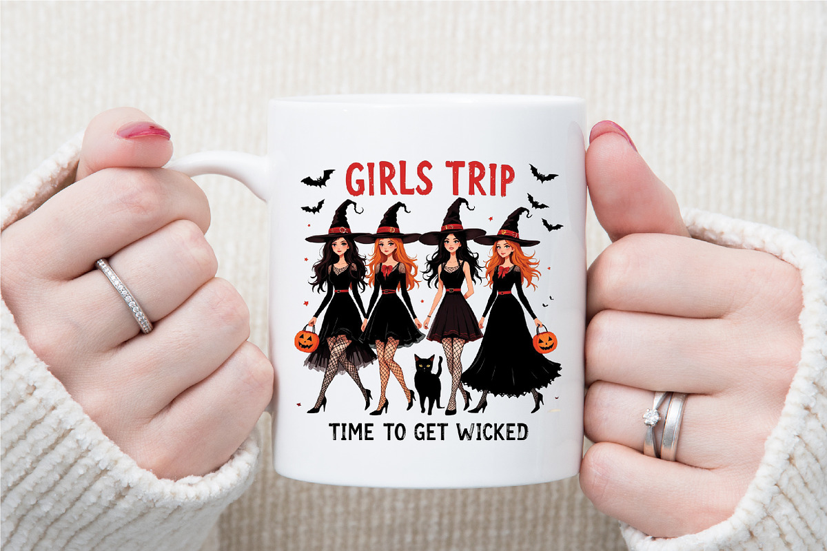 Salem Girls Trip,Vintage Halloween P, an Illustration by Sublimation Artist (Photo 7 of 9)