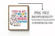 This is My Scary Nurse Costume PNG, an Illustration by Libby Wishes (Thumbnail 2 of 6)