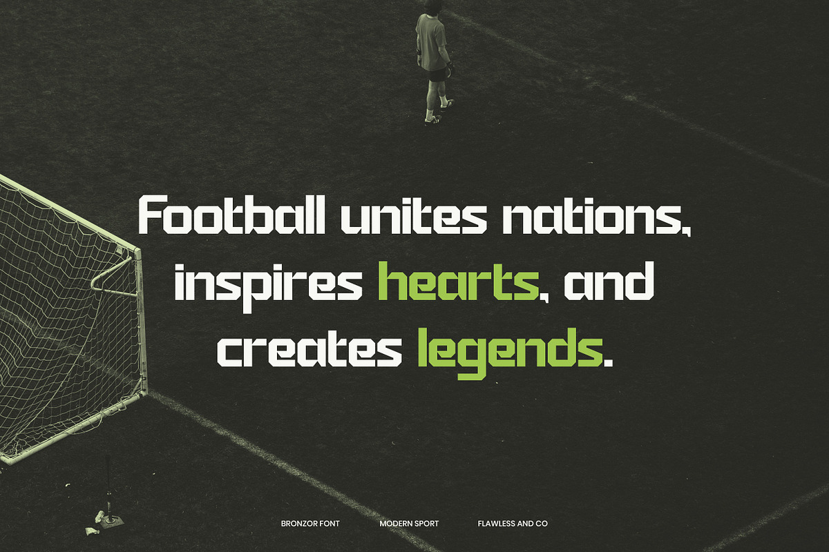 Bronzor - Sport Display Font, a Font by Flawless And Co (Photo 6 of 10)