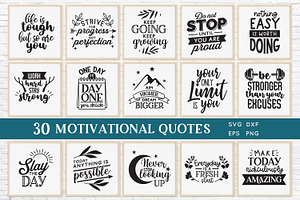 Motivational Quotes svg bundle