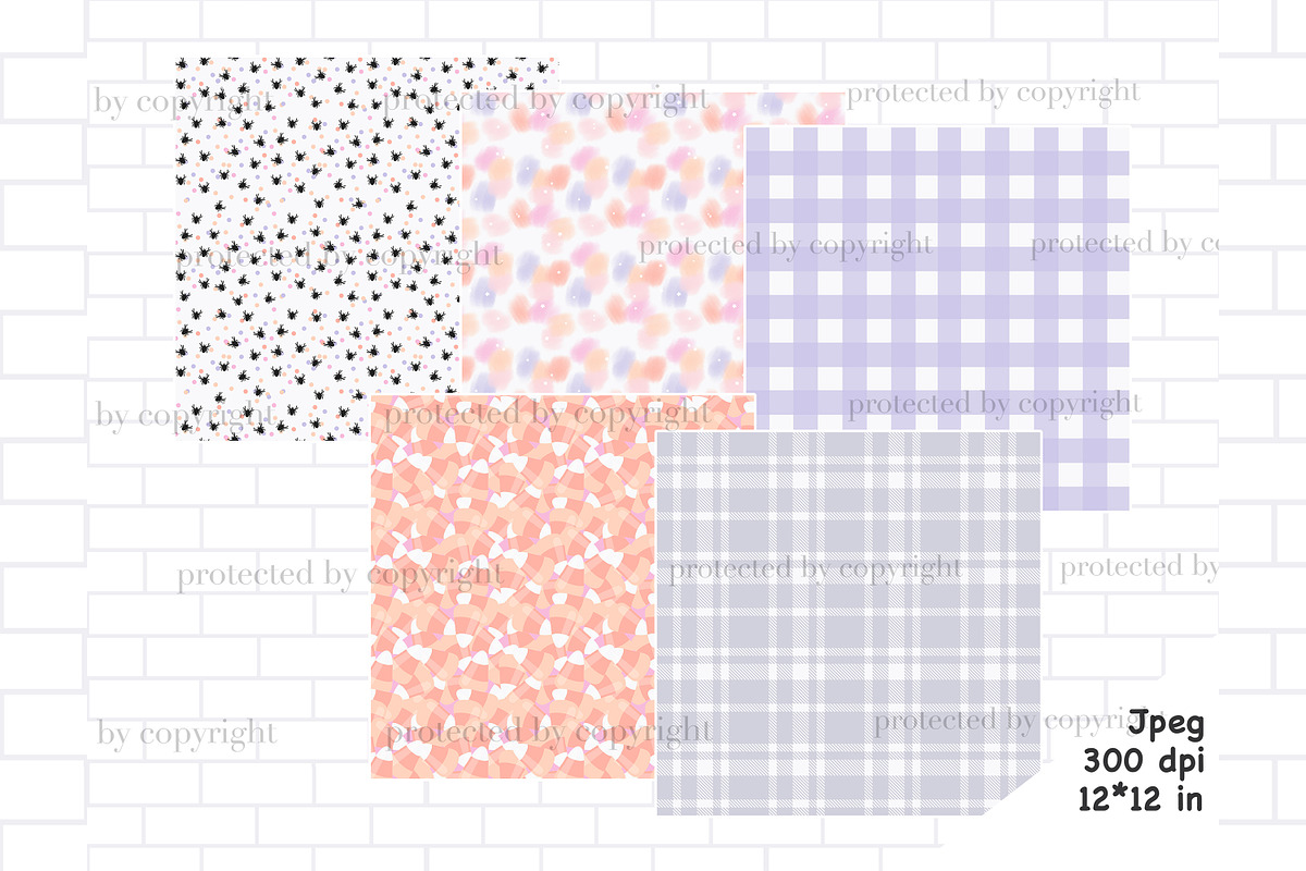 Spooky Patterns, a Pattern Graphic by GlamArtZhanna (Photo 3 of 4)