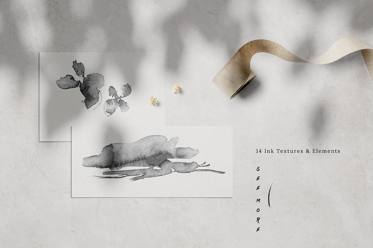 Ikebana Flower Illustrations, a Texture Illustration by Greta Ivy (Photo 6 of 7)