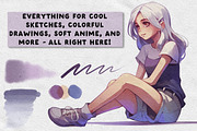 Procreate Sketch Soft Brushes, a Brush Add-On by BrushArchive (Thumbnail 9 of 10)