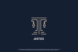 Justice Pillar Logo Design Icon, a Branding & Logo Template by Morvana Crew