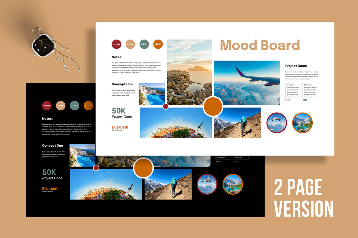 Travel Mood Board Template