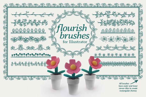 24 flourish brushes preview 7