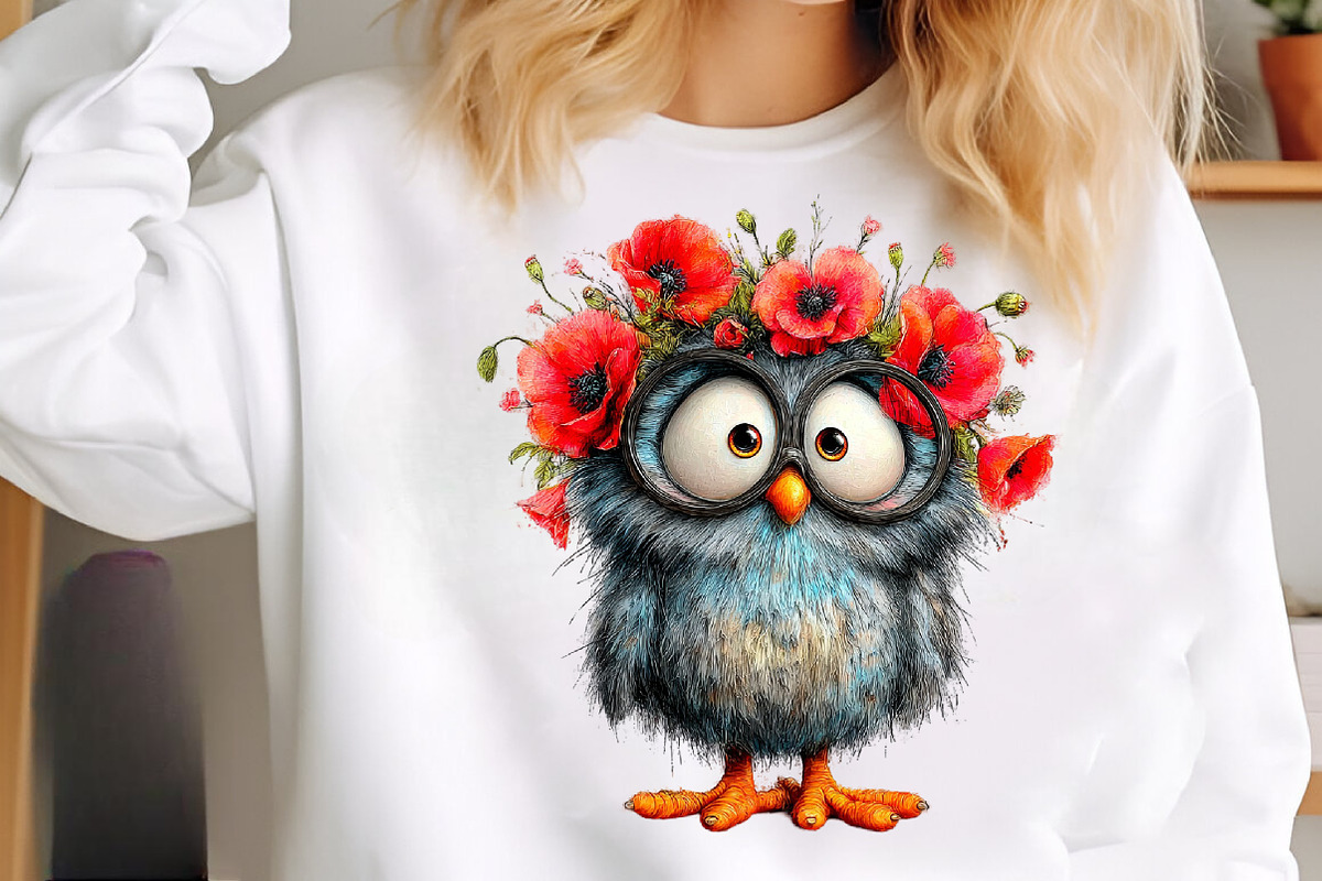 Spring cute baby birds clipart, an Illustration by SinaCreation (Photo 6 of 11)