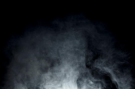 Smoke on black background
