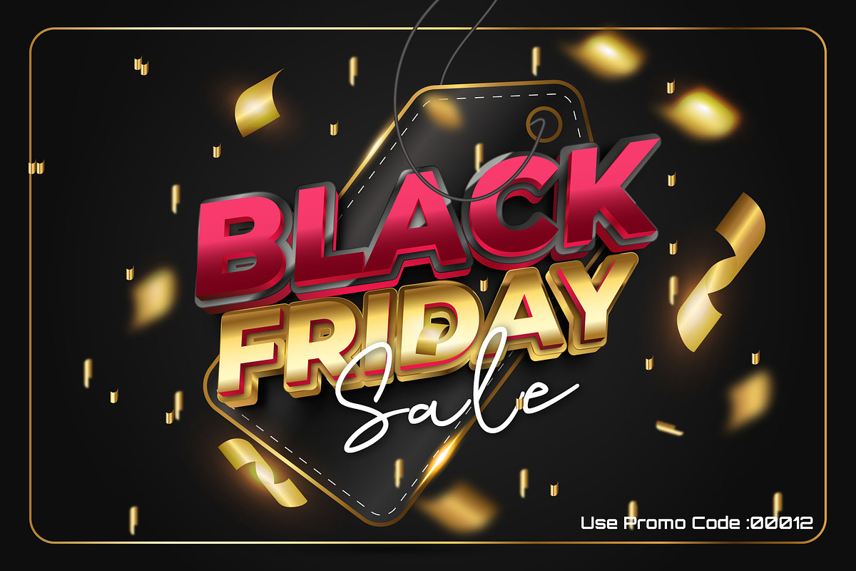 Black Friday Sale 3D Editable Text, a Layer Style Add-On by Md Jahidul99 (Photo 2 of 2)