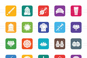50 Holi Filled Round Corner Icons, an Icon by IconBunny (Thumbnail 2 of 2)
