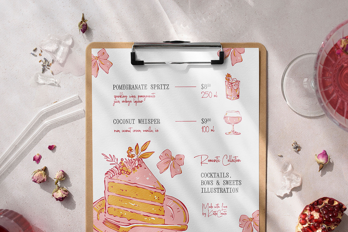 Cocktails & Sweets | Illustratration, an Object Illustration by KetteCreate (Photo 4 of 15)