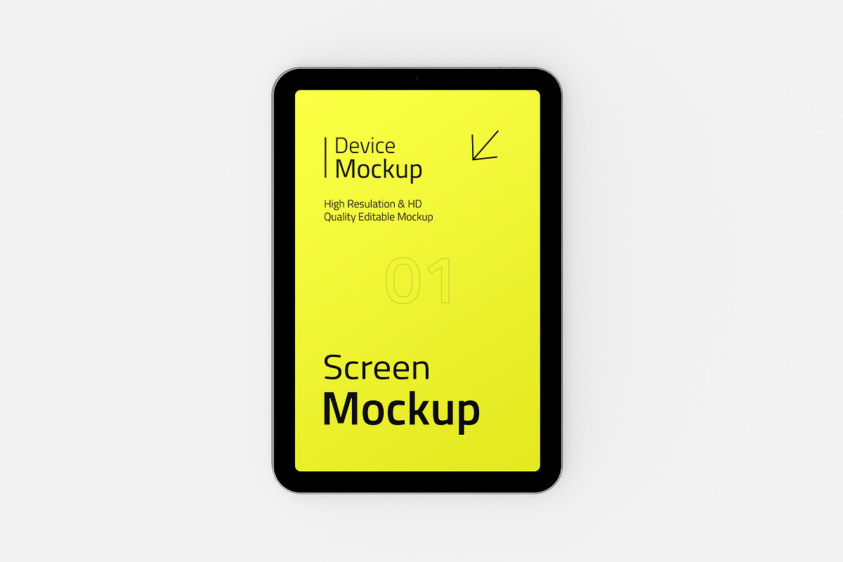 Tablet Device Screen Mockup, a Product Mockup by graphypix (Photo 1 of 4)
