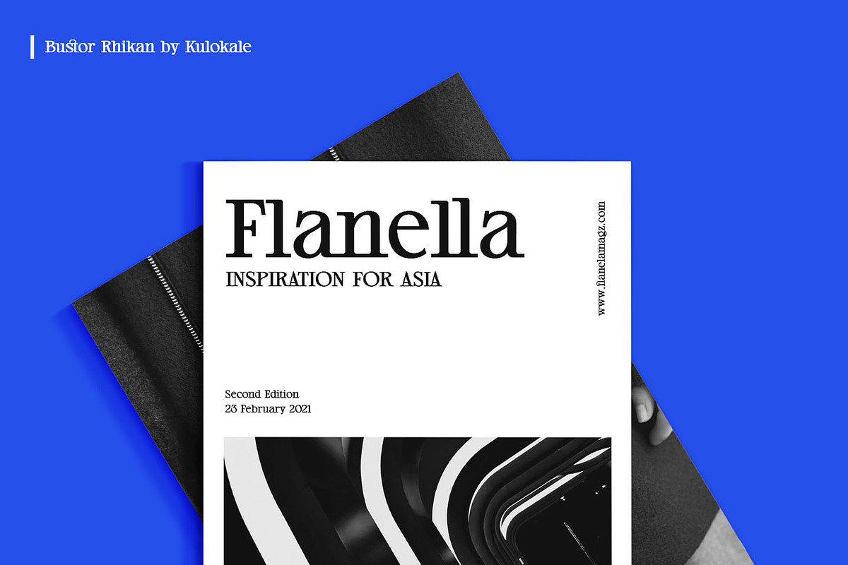Bustor Rhikan - Slab Serif Font, a Slab Serif Font by Kulokale (Photo 5 of 10)