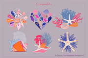 seashells collection, a Texture Illustration by Mona Ahmed (Thumbnail 6 of 10)