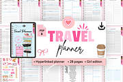 Chic Digital Travel Planner for Girl, a Templates & Theme by bellaROSEworkshop (Thumbnail 1 of 10)