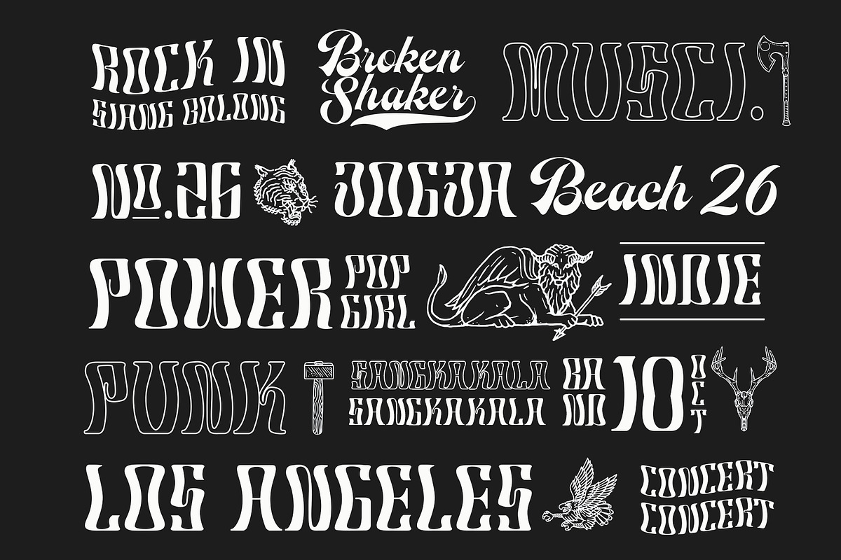 Robertson Display, a Sans Serif Font by Damelev (Photo 3 of 10)