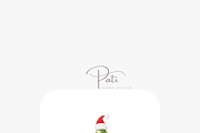 Funny Christmas Tree Clipart Set, a Decorative Illustration by Pati Charm Studio (Thumbnail 6 of 8)