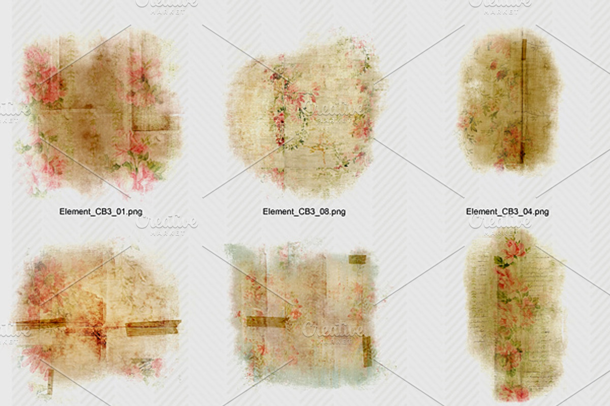 Collage Style Blended Overlays preview 2