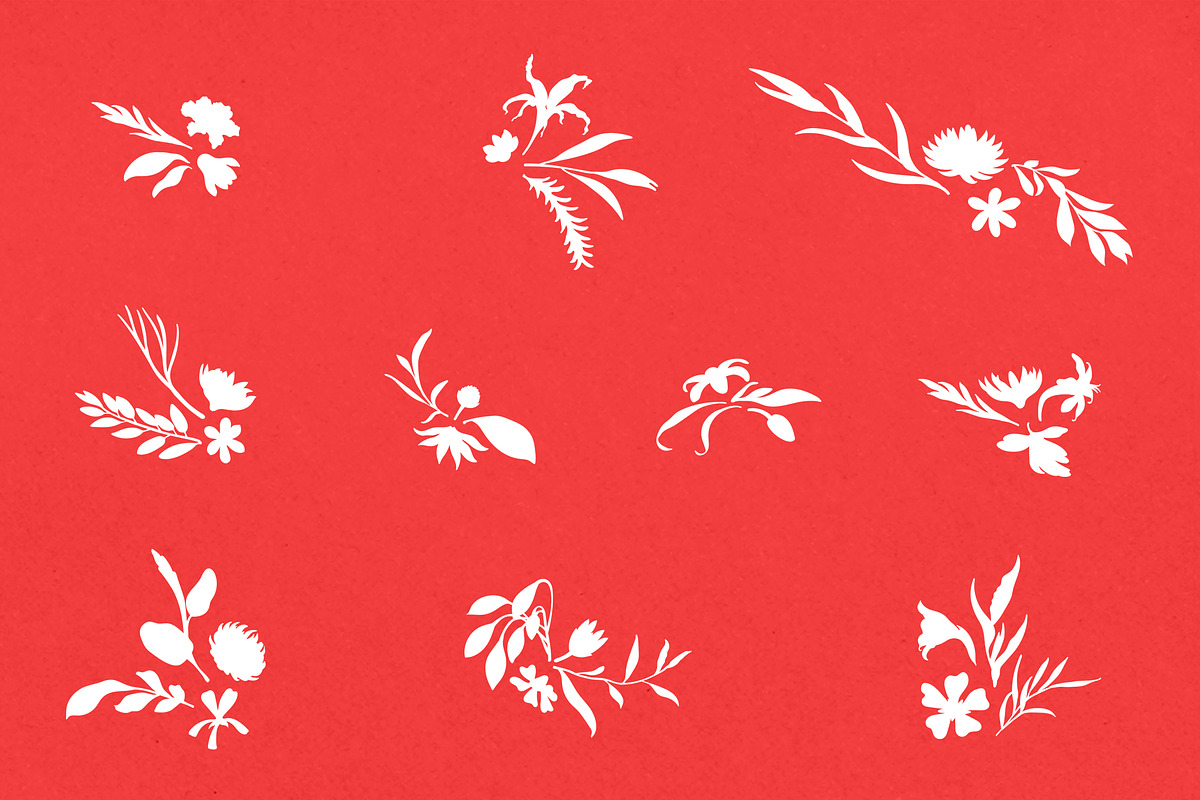 Botanical Vector Silhouettes, a Decorative Illustration by digiful (Photo 6 of 6)