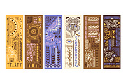 Aztec ornaments backgrounds set, a Decorative Illustration by PaperTrident (Thumbnail 5 of 15)
