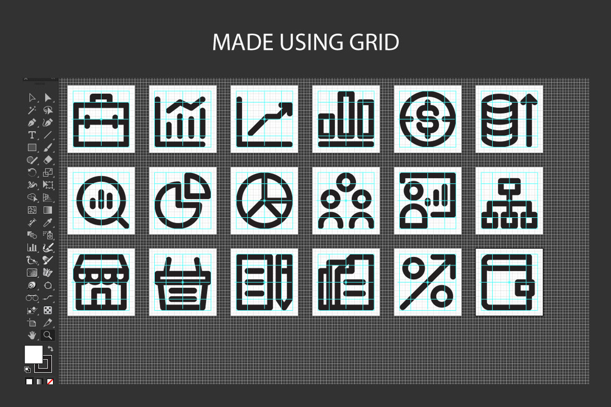 Simple Business Finance 24px Icons, an Outline Icon by Mightyfire (Photo 2 of 2)