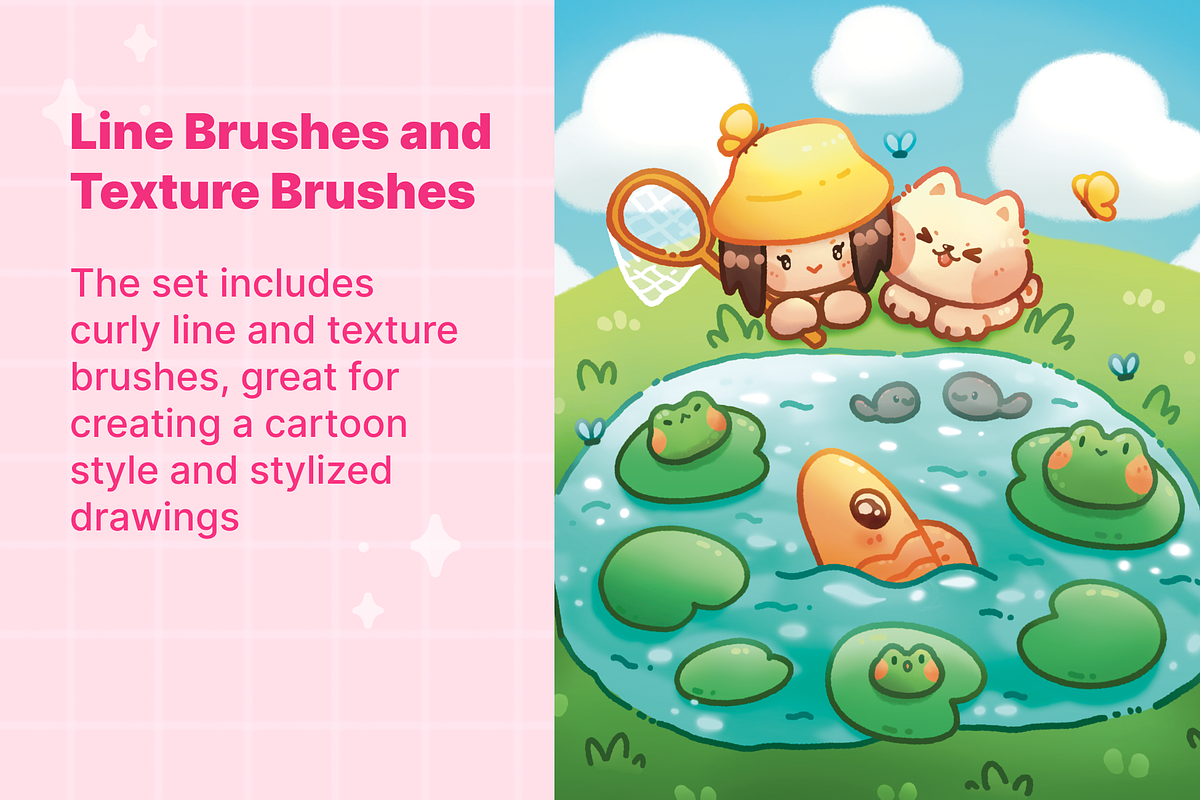 Procreate Brushes 20 Cartoon Anime, a Brush Add-On by InkPrintsTattoo (Photo 8 of 8)