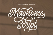 Mayhome Script, a Handwritten Font by Letterhend Studio (Thumbnail 1 of 9)