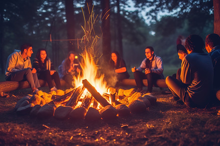 campfire setting photography, a Holiday Photo by Virgo Studio