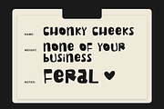 Mix Chonky Cheeks Fat Font + Dings, a Handwritten Font by Mix Fonts (Thumbnail 5 of 10)