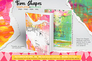 Torn Paper Templates PSD PNG ABR, an Object Graphic by Studio Kitsch (Thumbnail 2 of 7)