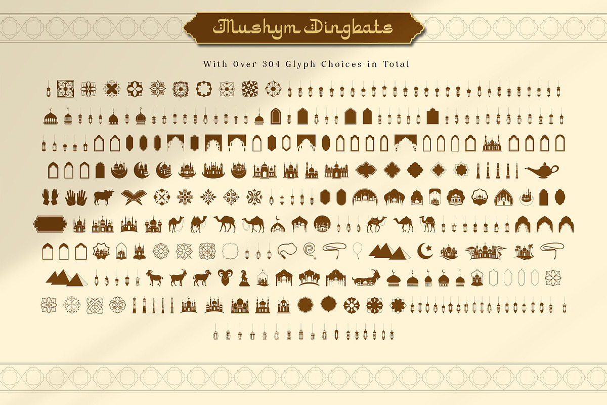 Mushym Arabic Typeface, a Sans Serif Font by alit design (Photo 22 of 23)