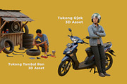 3D UMKM Indonesia Set, a Characters & Person 3D Model by Dimas Rizki Pratama (Thumbnail 2 of 3)