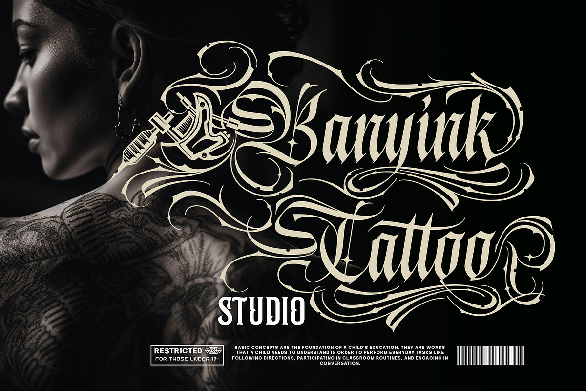 Blink Round Typeface, a Blackletter Font by alit design (Photo 7 of 20)