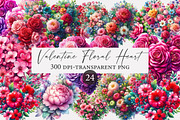 Valentine Floral Heart Clipart, an Illustration by Designworld (Thumbnail 1 of 5)