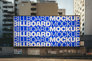 Urban Billboard Mockup Layered PSD