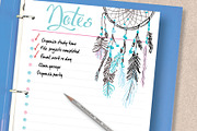 Dream Catcher Printable Planner, a Stationery Template by Stick with Sam (Thumbnail 3 of 4)